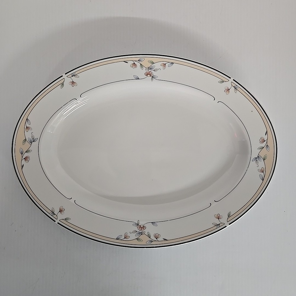 Princess‎ House Heritage Blossom Porcelain 14 1/2" Oval Serving Platter